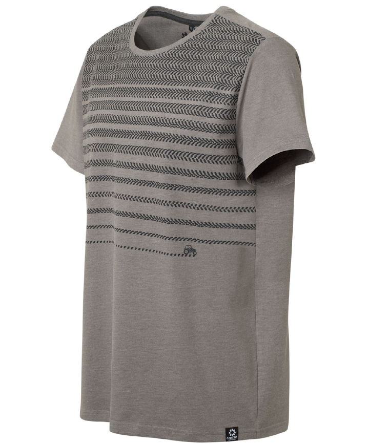 C.Centimo Classic T-Shirt Print, grau